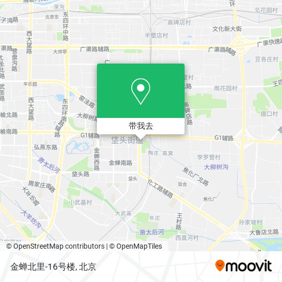 金蝉北里-16号楼地图