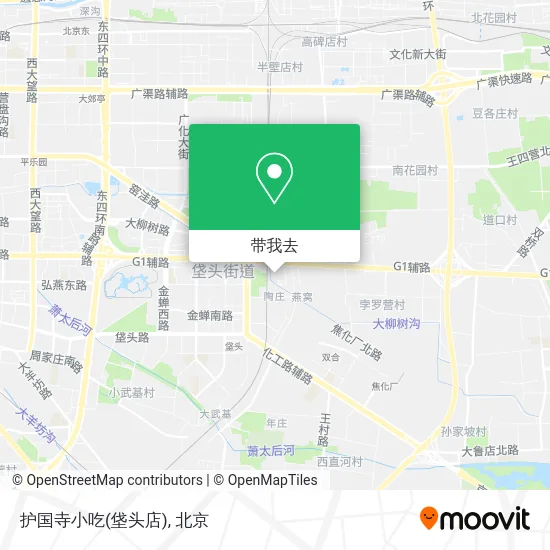 护国寺小吃(垡头店)地图