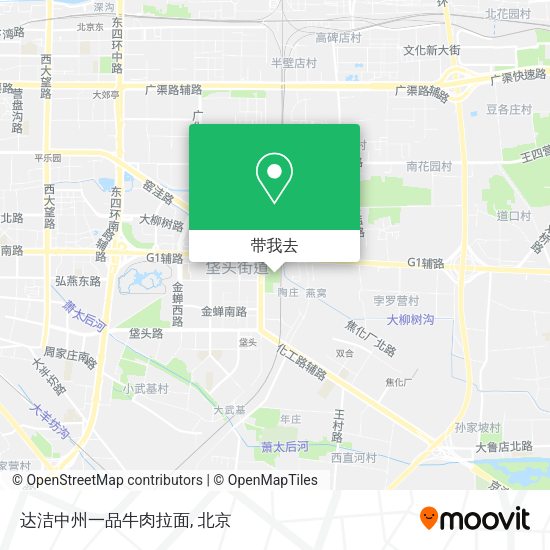 达洁中州一品牛肉拉面地图