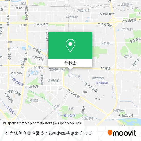 金之锘美容美发烫染连锁机构垡头形象店地图
