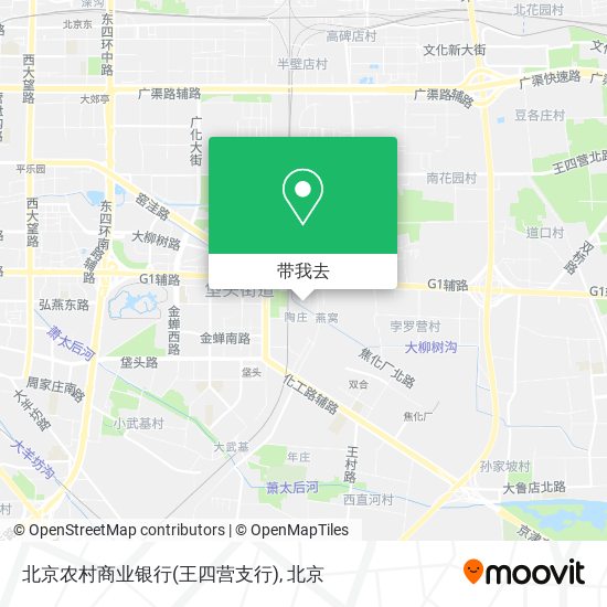 北京农村商业银行(王四营支行)地图