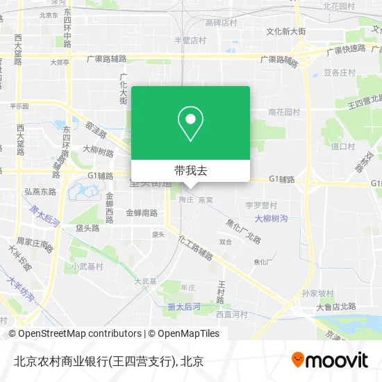 北京农村商业银行(王四营支行)地图