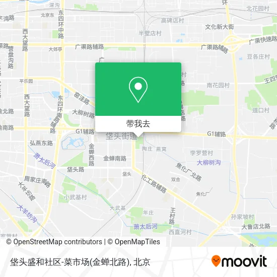 垡头盛和社区-菜市场(金蝉北路)地图