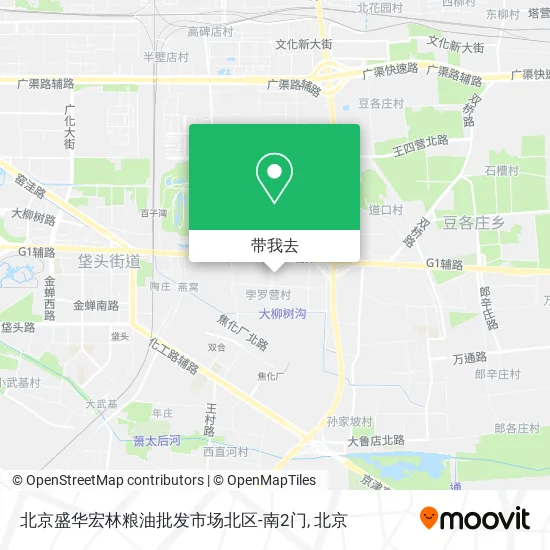 北京盛华宏林粮油批发市场北区-南2门地图