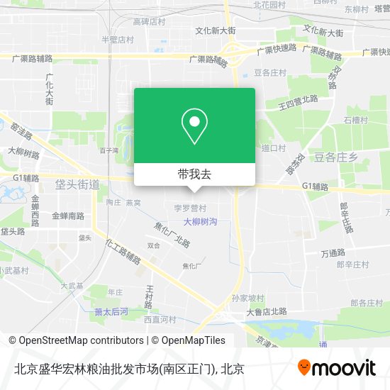 北京盛华宏林粮油批发市场(南区正门)地图