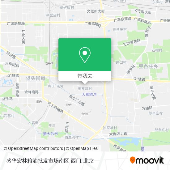 盛华宏林粮油批发市场南区-西门地图