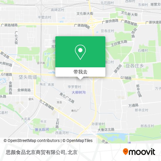 思颜食品北京商贸有限公司地图