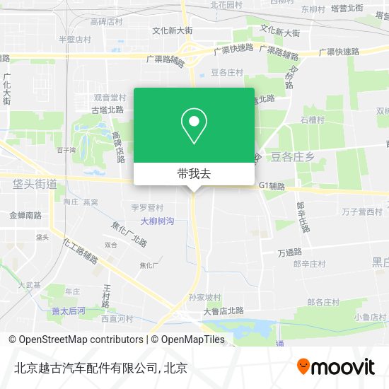 北京越古汽车配件有限公司地图