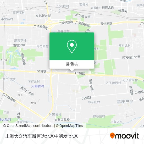 上海大众汽车斯柯达北京中润发地图