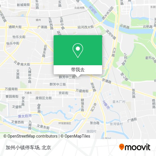 加州小镇停车场地图