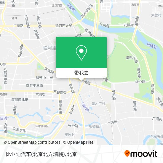 比亚迪汽车(北京北方瑞鹏)地图
