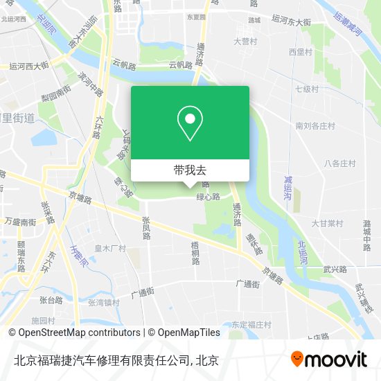 北京福瑞捷汽车修理有限责任公司地图