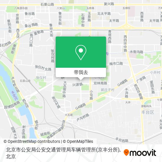 北京市公安局公安交通管理局车辆管理所(京丰分所)地图
