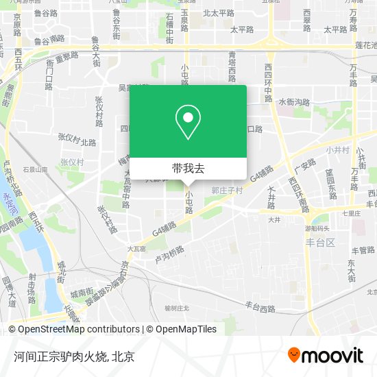 河间正宗驴肉火烧地图