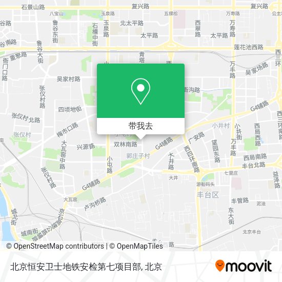 北京恒安卫士地铁安检第七项目部地图