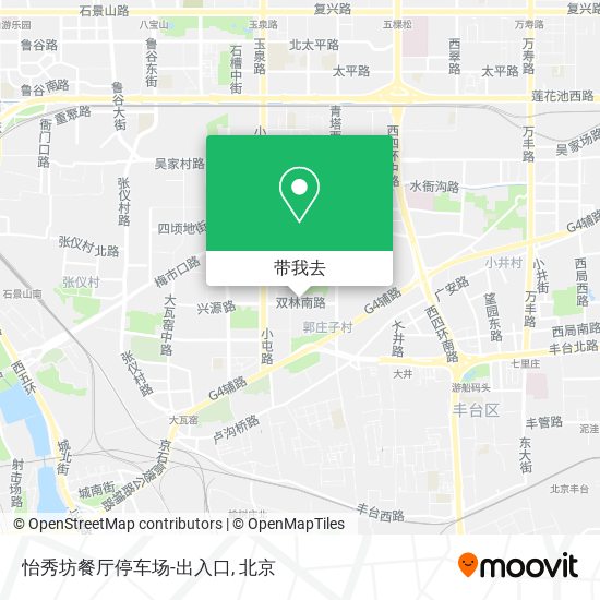 怡秀坊餐厅停车场-出入口地图