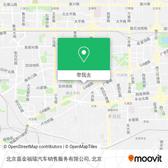 北京嘉金福瑞汽车销售服务有限公司地图