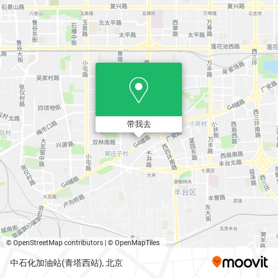 中石化加油站(青塔西站)地图