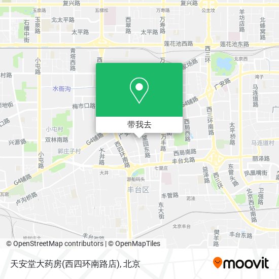 天安堂大药房(西四环南路店)地图