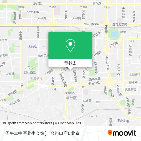 子午堂中医养生会馆(丰台路口店)地图