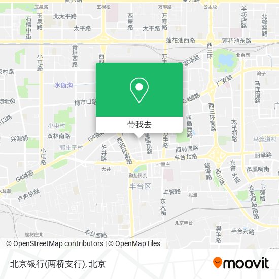 北京银行(两桥支行)地图