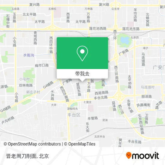 晋老周刀削面地图