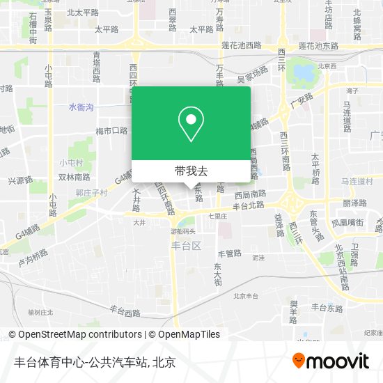 丰台体育中心-公共汽车站地图