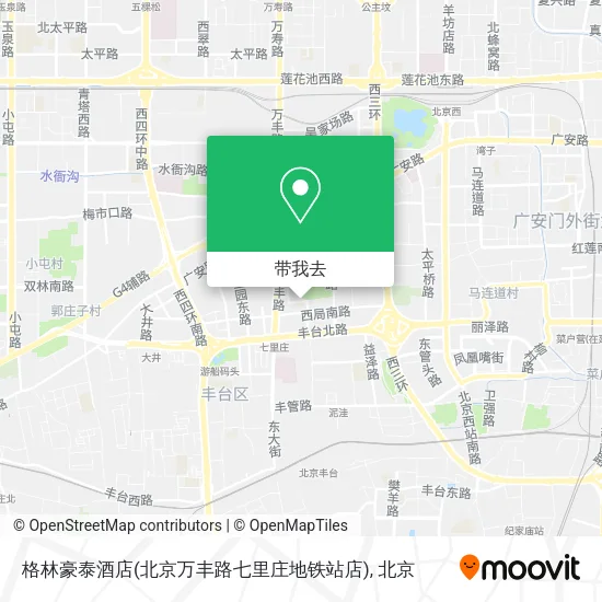 格林豪泰酒店(北京万丰路七里庄地铁站店)地图