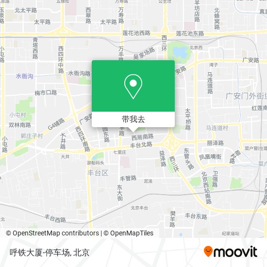 呼铁大厦-停车场地图