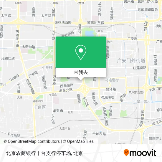 北京农商银行丰台支行停车场地图