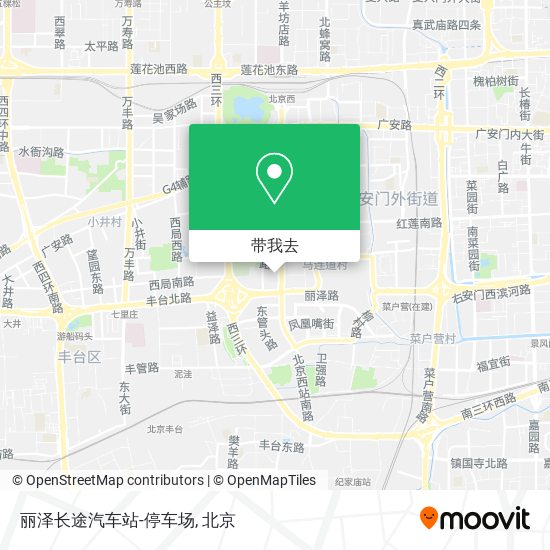 丽泽长途汽车站-停车场地图