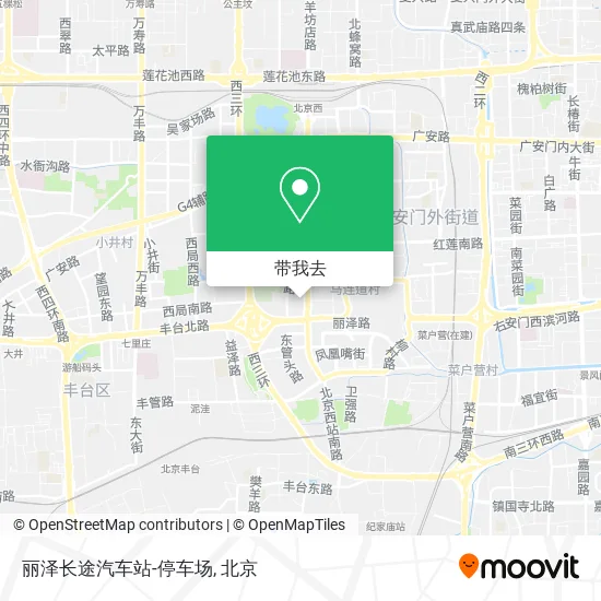 丽泽长途汽车站-停车场地图