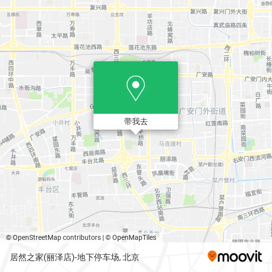 居然之家(丽泽店)-地下停车场地图