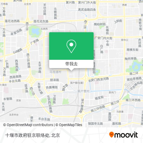 十堰市政府驻京联络处地图