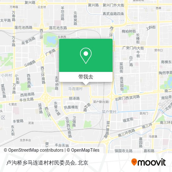 卢沟桥乡马连道村村民委员会地图