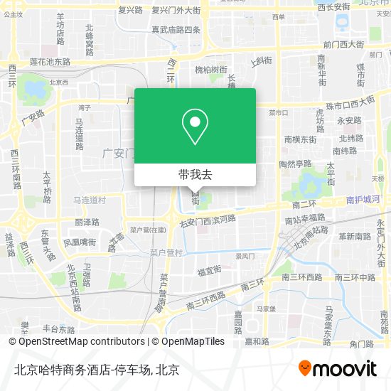 北京哈特商务酒店-停车场地图