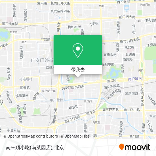 南来顺小吃(南菜园店)地图
