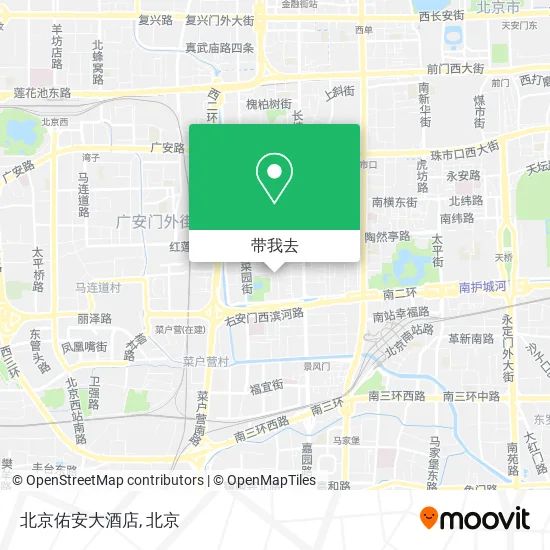 北京佑安大酒店地图