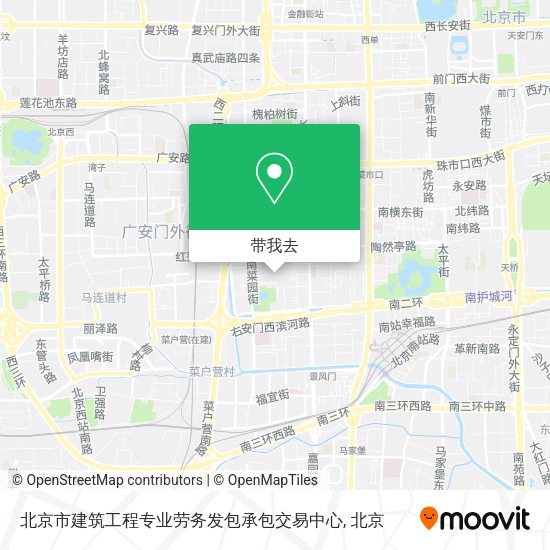 北京市建筑工程专业劳务发包承包交易中心地图