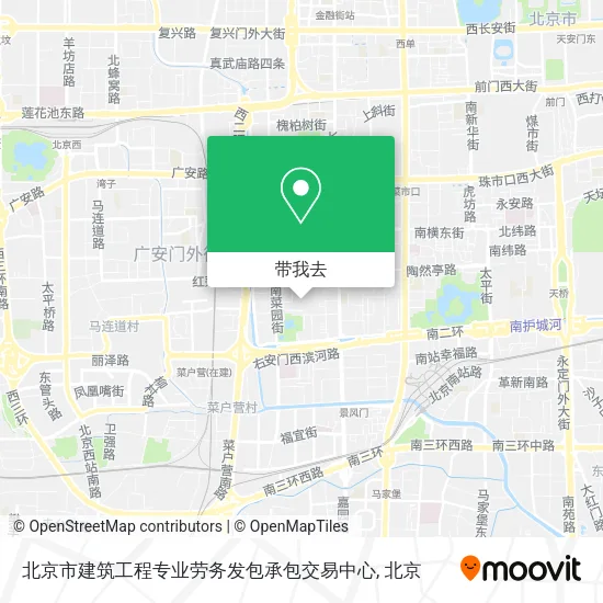 北京市建筑工程专业劳务发包承包交易中心地图
