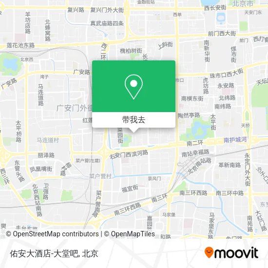 佑安大酒店-大堂吧地图