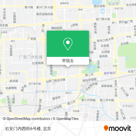 右安门内西街6号楼地图