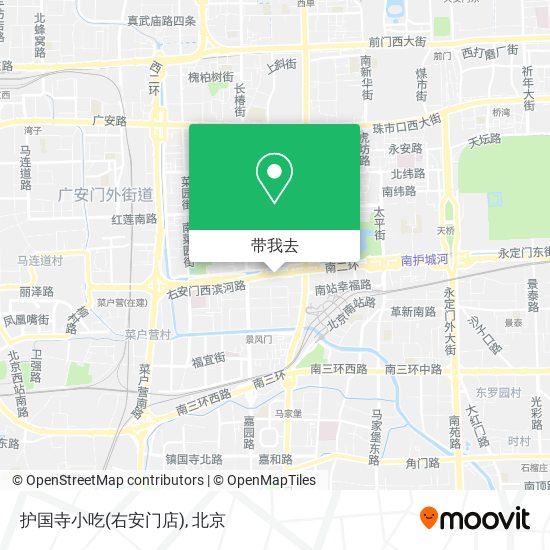 护国寺小吃(右安门店)地图