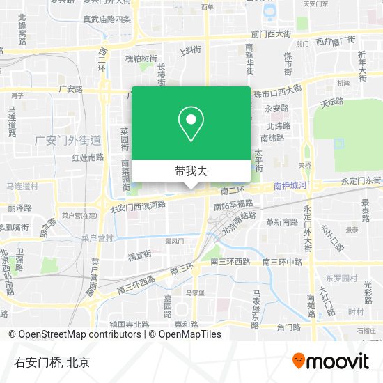 右安门桥地图