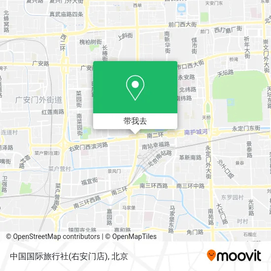 中国国际旅行社(右安门店)地图