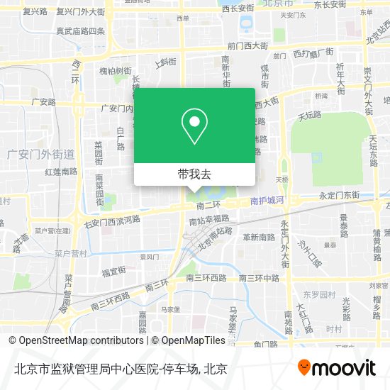 北京市监狱管理局中心医院-停车场地图