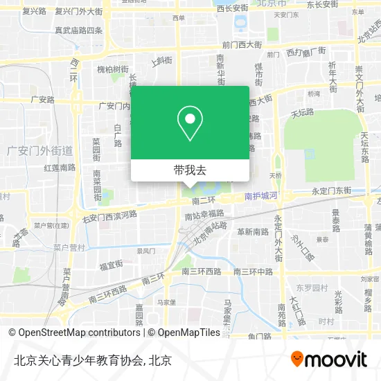 北京关心青少年教育协会地图