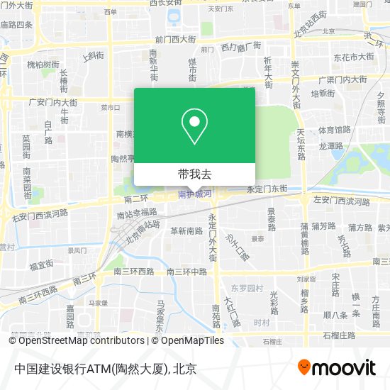 中国建设银行ATM(陶然大厦)地图
