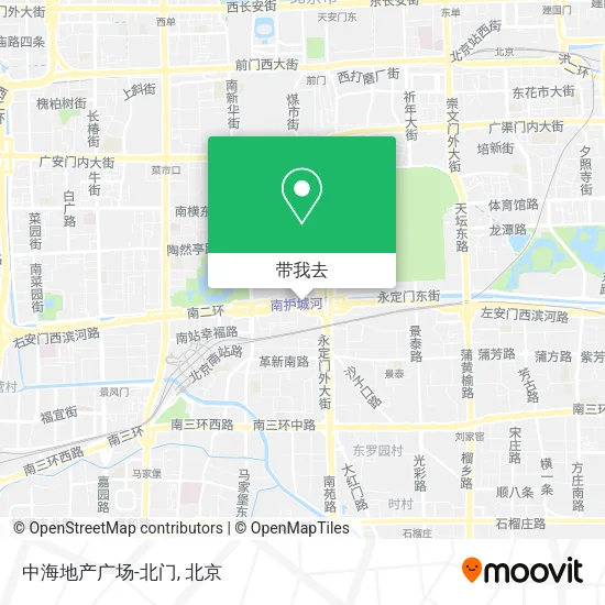 中海地产广场-北门地图