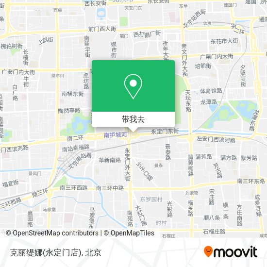 克丽缇娜(永定门店)地图